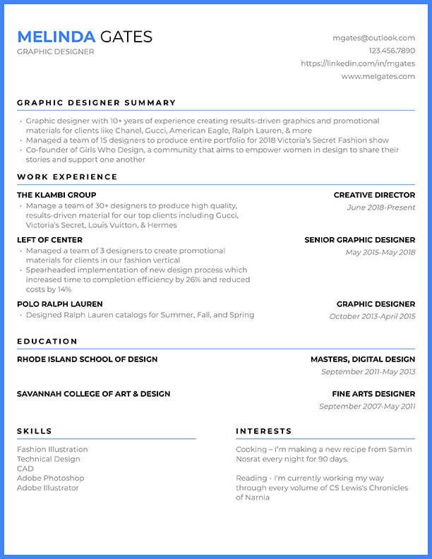 simple online resume maker