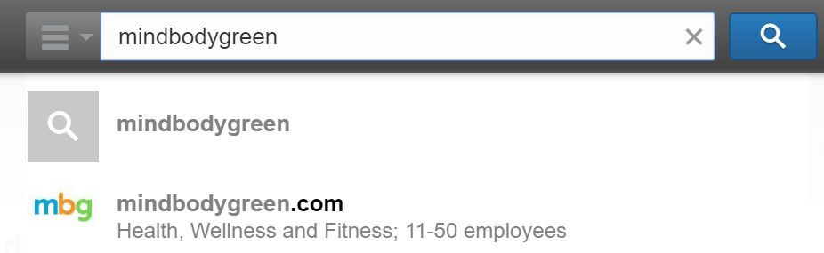 mindbodygreen LinkedIn Search