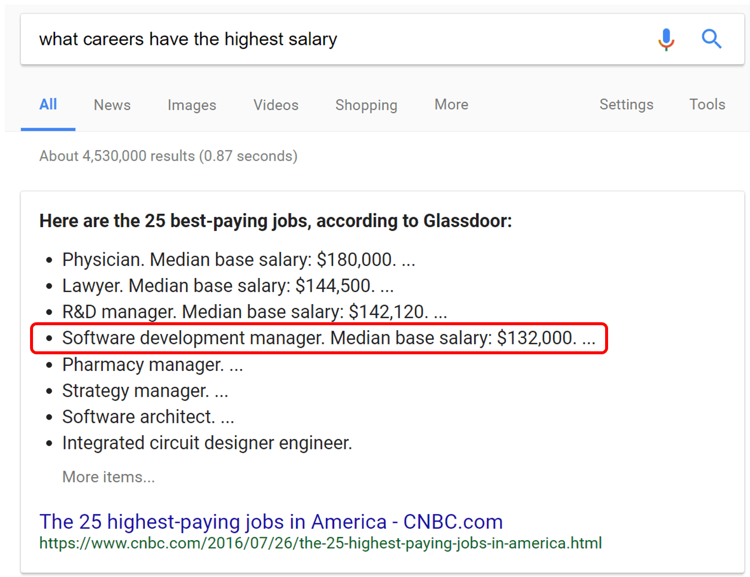 Google Search For Salary Software Developer