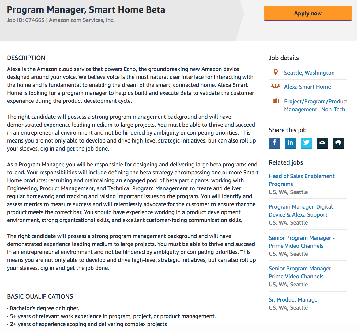 Image-of-Amazon-Job-Posting-For-Program-Manager-Smart-Home-Beta