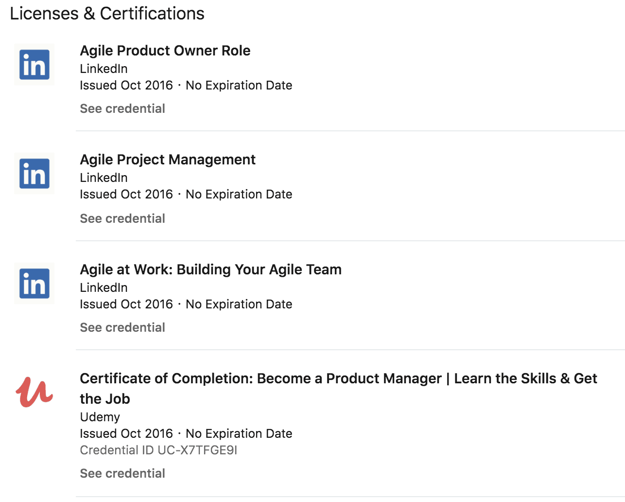 Examples of Purin's Certifications