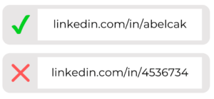 Examples of good and bad linkedin profile urls