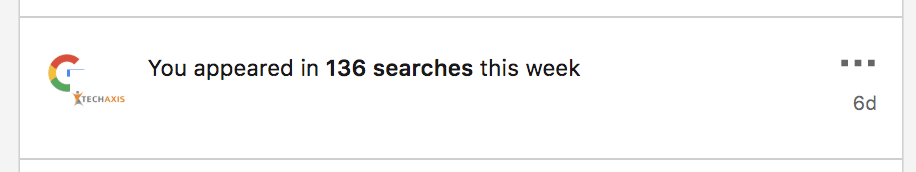 Screenshot of LinkedIn Searches