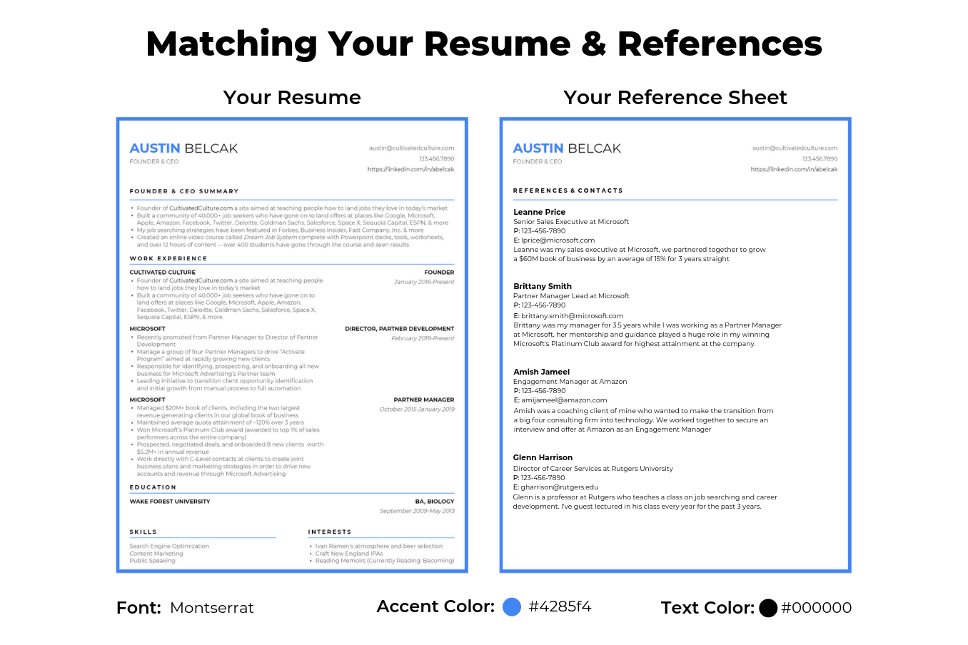 reference meaning on resume