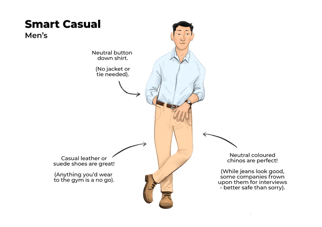 Smart casual best sale interview clothes