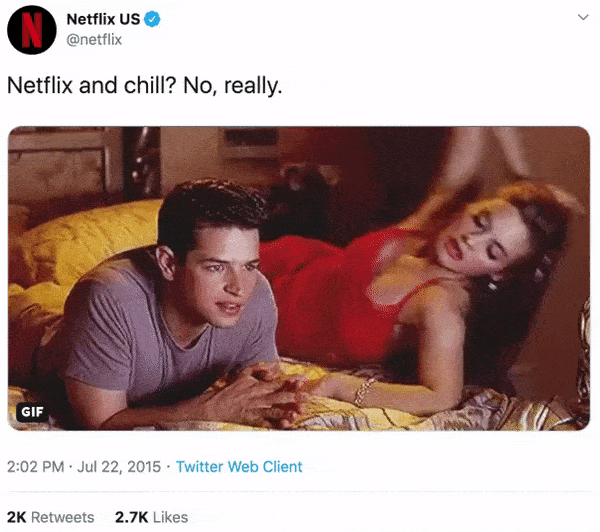 Example of Netflix being awesome on social media.