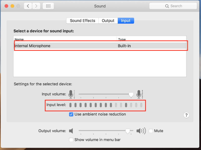 Testing Your Microphone on Mac OS