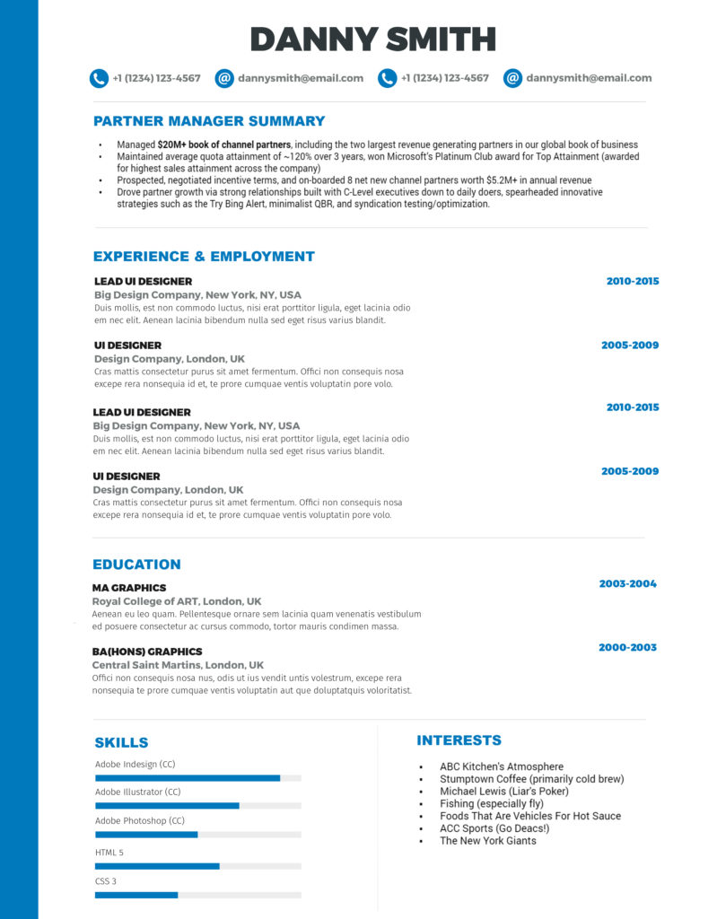 how to make a resume visually appealing