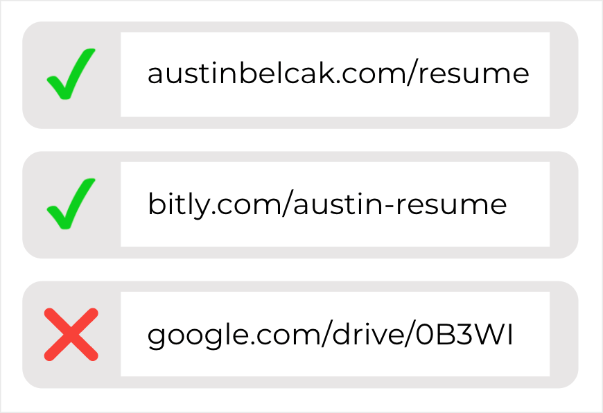 Good and Bad Examples of Linking To A Resume On Your LinkedIn Profile
