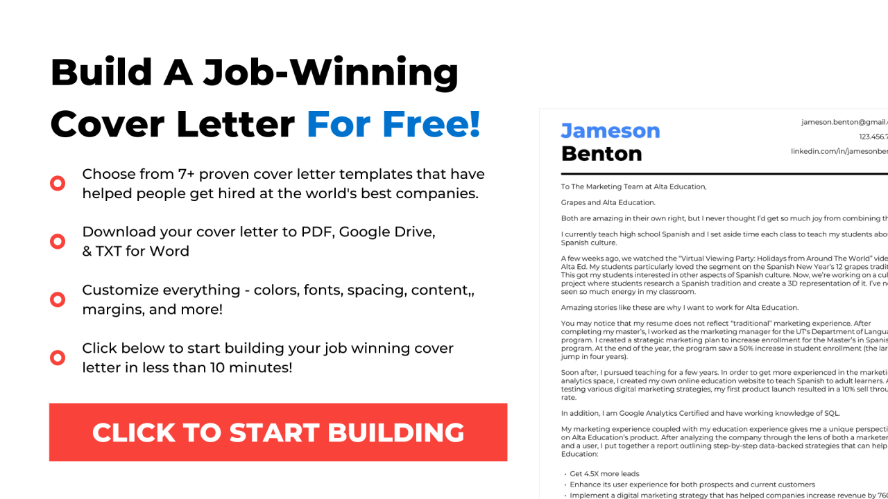 how to write winning cover letter