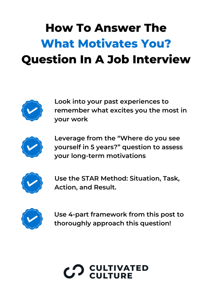 How To Answer The What Motivates You Question In A Job Interview