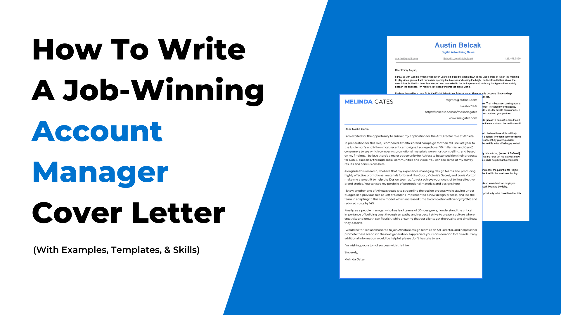 Cover Letter Templates: How To Write & Examples