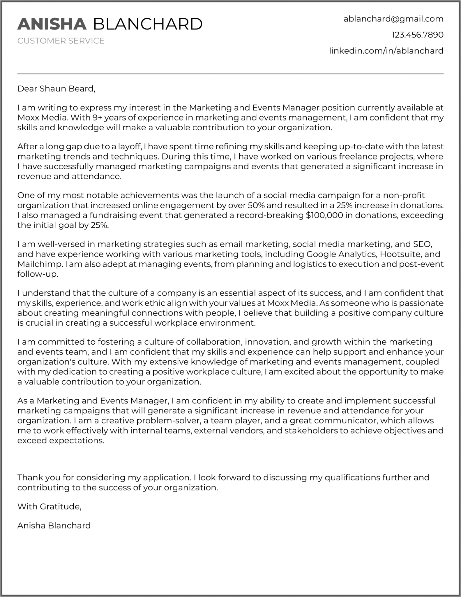 Customer Service Cover Letter Examples For 2023 (20+ Skills & Templates)