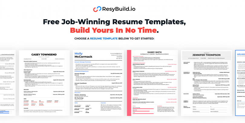 Manager Resume Examples For 2024 20 Skills Templates   ResyBuild For Account Manager Resume Templates 810x406 