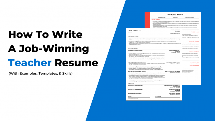 best resume format teacher