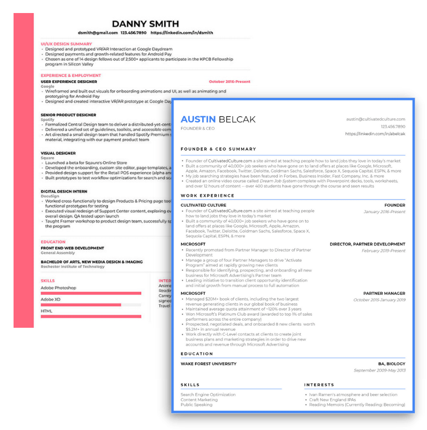 resume and job description match