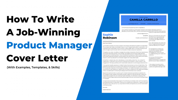 cover letter examples product manager