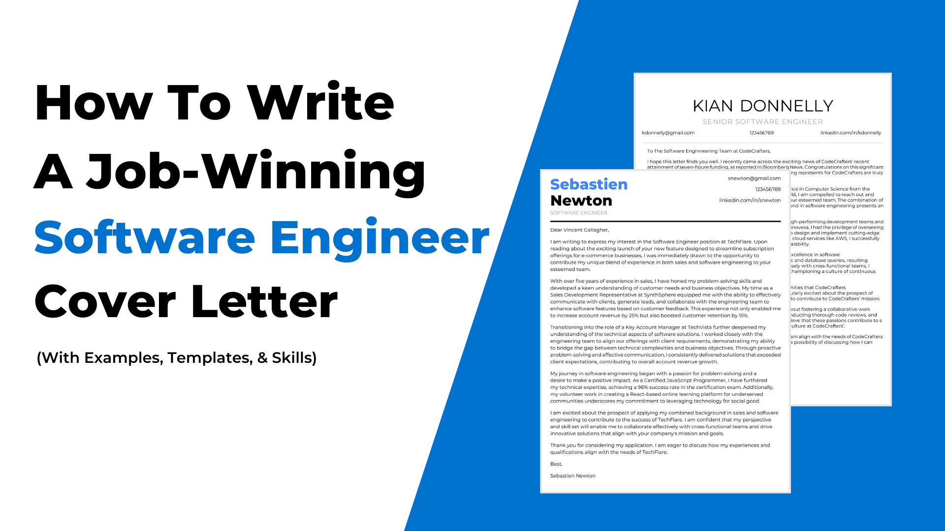 Software Engineer Cover Letter Examples For 2024 (20+ Skills & Templates)