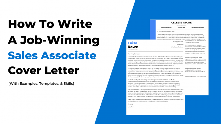 sales associate cover letter examples