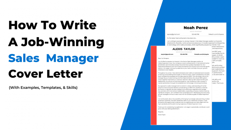 application letter for sales manager