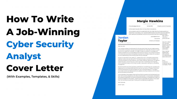 cybersecurity cover letter example no experience