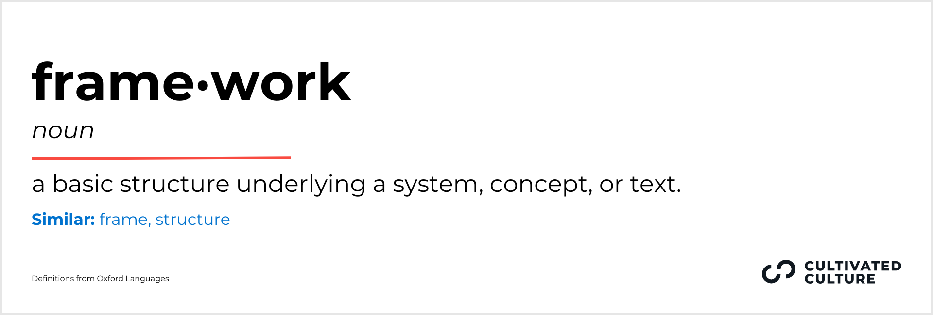 9 Another Word For Environment - Framework #2