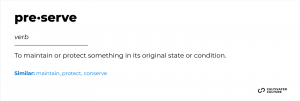 Another Word For Maintain - Preserve