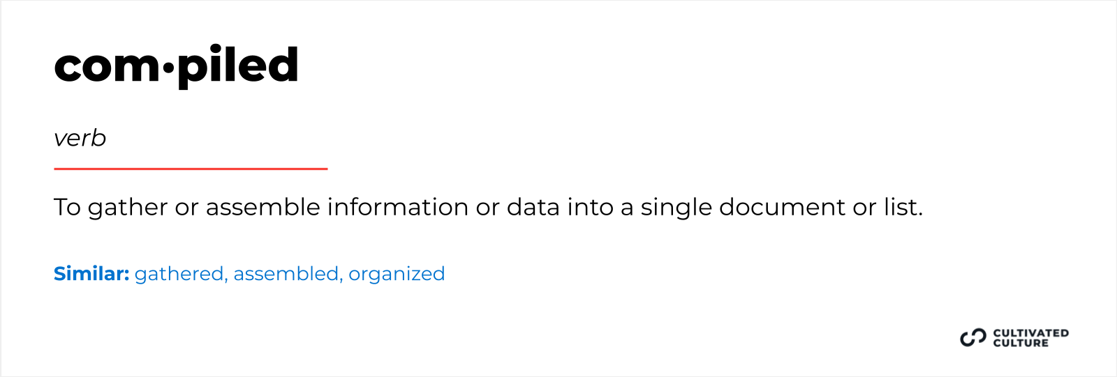 Another word for Compiled