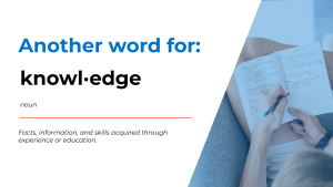 Knowledge Synonyms Fot Resume